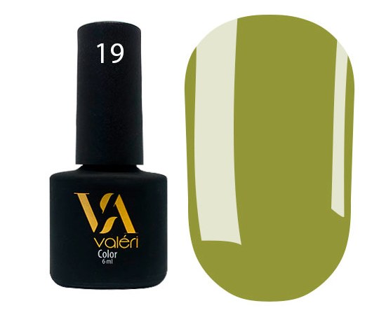 Изображение  Гель-лак Valeri Color 6 мл, № 19, Объем (мл, г): 6, Цвет №: 019