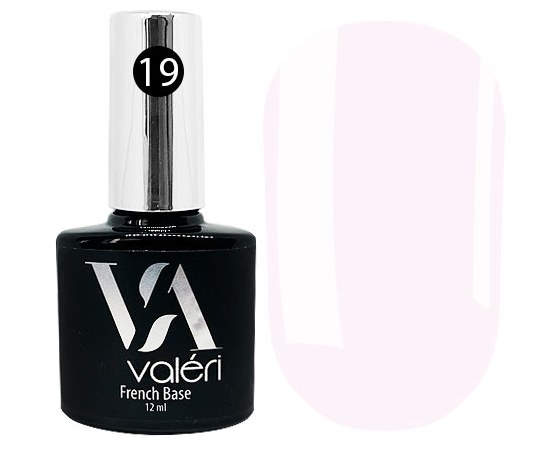 Изображение  Base for gel polish Valeri French Base 12 ml, № 19, Volume (ml, g): 12, Color No.: 19