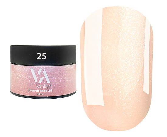 Изображение  Base for gel polish Valeri French Base 30 ml, № 25, Volume (ml, g): 30, Color No.: 25