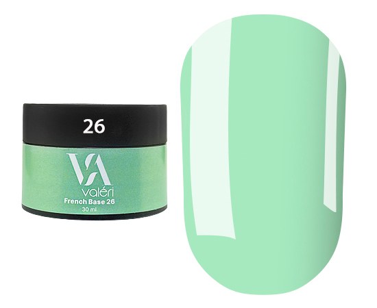 Изображение  Base for gel polish Valeri French Base 30 ml, № 26, Volume (ml, g): 30, Color No.: 26