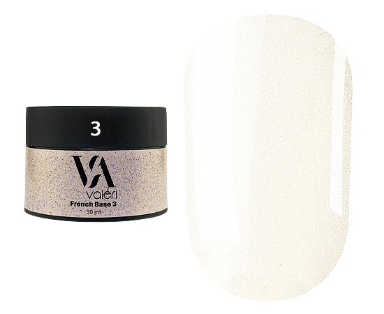 Изображение  Base for gel polish Valeri French Base 30 ml, № 03, Volume (ml, g): 30, Color No.: 3