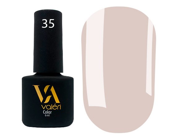 Изображение  Гель-лак Valeri Color 6 мл, № 35, Объем (мл, г): 6, Цвет №: 035