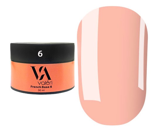 Изображение  Base for gel polish Valeri French Base 30 ml, № 06, Volume (ml, g): 30, Color: 6