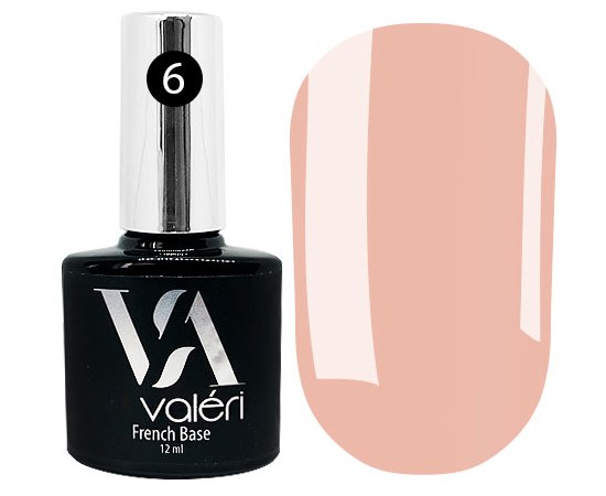 Изображение  Base for gel polish Valeri French Base 12 ml, № 06, Volume (ml, g): 12, Color No.: 6