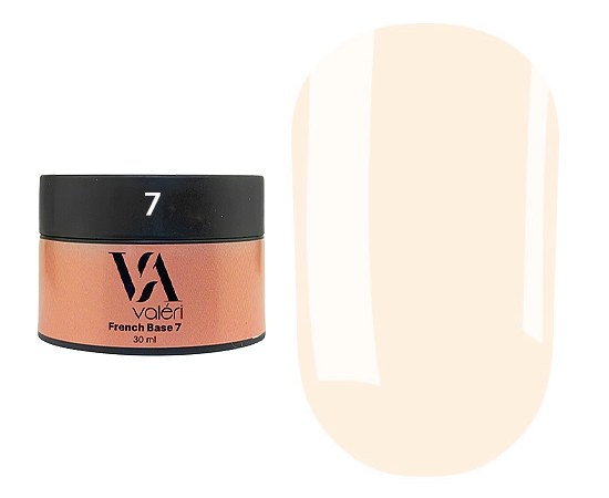 Изображение  Base for gel polish Valeri French Base 30 ml, № 07, Volume (ml, g): 30, Color No.: 7