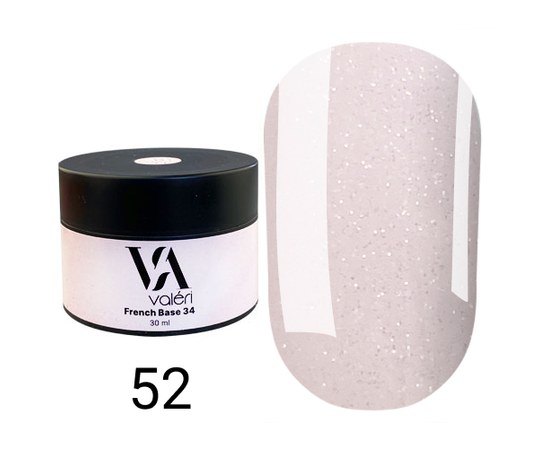 Изображение  Base for gel polish Valeri Opal Base 30 ml, № 52, Volume (ml, g): 30, Color No.: 52