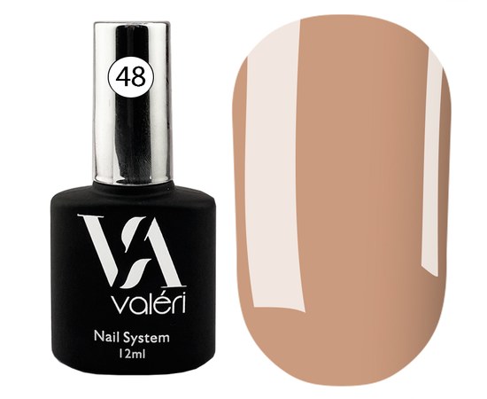 Изображение  База для гель лака Valeri Color Base 12 мл, № 48, Объем (мл, г): 12, Цвет №: 048