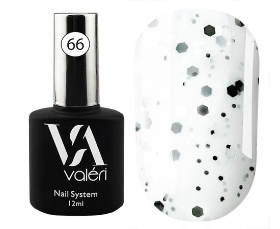 Изображение  Base for gel polish Valeri Dots Base 12 ml, № 66, Volume (ml, g): 12, Color No.: 66
