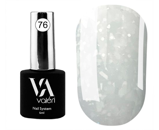Изображение  Base for gel polish Valeri Flakes Base 6 ml, № 76, Volume (ml, g): 6, Color No.: 76