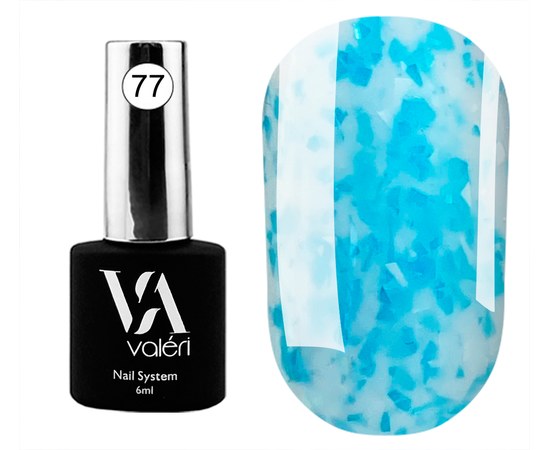 Изображение  Base for gel polish Valeri Flakes Base 6 ml, № 77, Volume (ml, g): 6, Color No.: 77
