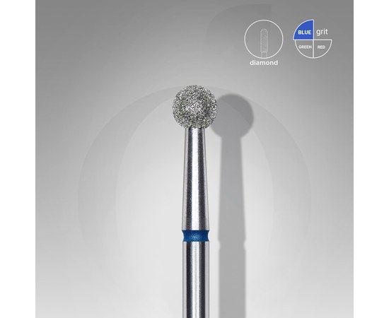 Зображення  Фреза алмазна STALEKS PRO куля синя діаметр 4 мм