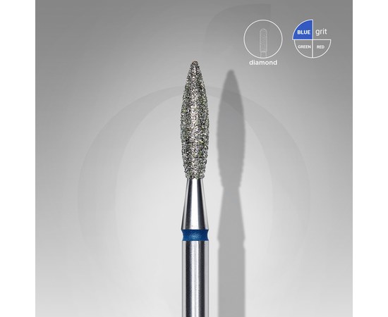Изображение  Diamond cutter STALEKS PRO flame blue diameter 2.3 mm / working part 10 mm