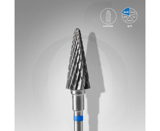 Изображение  Carbide milling cutter STALEKS PRO blue cone, diameter 6 mm / working part 14 mm