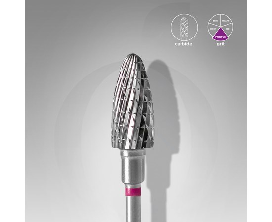 Изображение  Carbide milling cutter STALEKS PRO corn purple, diameter 6 mm / working part 14 mm