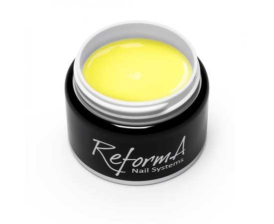 Зображення  Крем-гель для нігтів ReformA Cream Gel 14 г, Lemon, Об'єм (мл, г): 14, Цвет №: Lemon, Колір: Жовтий