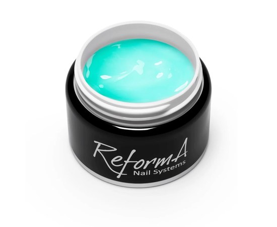 Зображення  Крем-гель для нігтів ReformA Cream Gel 14 г, Turquoise, Об'єм (мл, г): 14, Цвет №: Turquoise, Колір: Блакитний