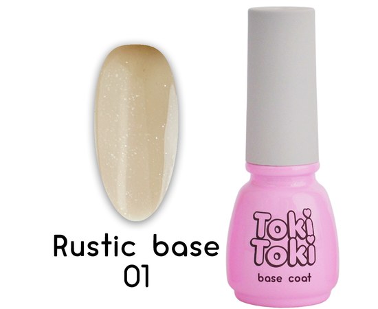 Изображение  Base for gel polish Toki-Toki Rustic Base RB01, 5 ml, Volume (ml, g): 5, Color No.: 1