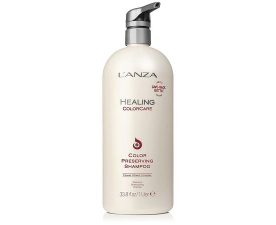 Изображение  Питательный шампунь для окрашенных волос LʼANZA Healing ColorCare Color-Preserving Shampoo, 1000 мл, Объем (мл, г): 1000