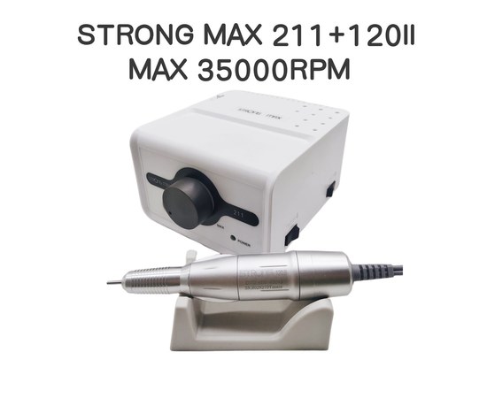 Изображение 2 Фрезер для маникюра Strong Max 211 65 Вт, ручка 120II 35 000 об