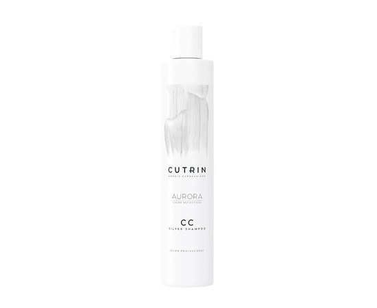 Зображення  Тонуючий шампунь Сріблястий іній CUTRIN AURORA CC Silver Shampoo, 250 мл, Об'єм (мл, г): 250, Цвет №: Silver