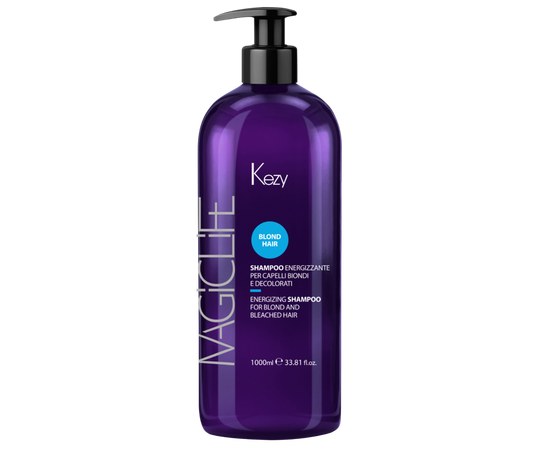 Изображение  Shampoo for blonde and bleached hair Kezy ENERGIZZANTE SHAMPOO, 1000 ml