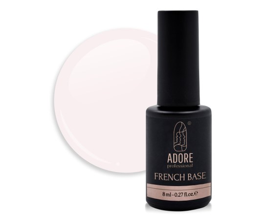 Изображение  Camouflage base for nails ADORE FRENCH BASE 8ml, No. 18, Volume (ml, g): 8, Color No.: 18