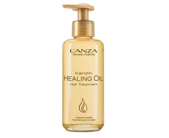 Изображение  Кератиновый эликсир для блеска волос LʼANZA Keratin Healing Oil Treatmen, 100 мл
