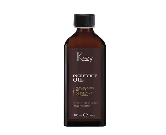 Изображение  Hair elixir oil Kezy INCREDIBLE OIL OLIO, 100 ml