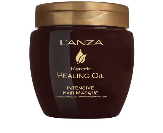 Изображение  Интенсивная маска для волос с кератиновым эликсиром LʼANZA Keratin Healing Oil Intesive Hair Masque, 210 мл