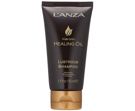 Изображение  Шампунь для сияния волос LʼANZA Keratin Healing Oil Lustrous Shampoo, 50 мл