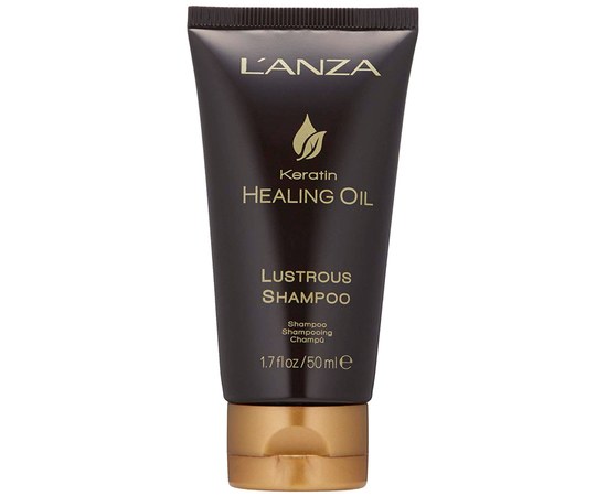 Изображение  Shampoo for hair shine LʼANZA Keratin Healing Oil Lustrous Shampoo, 50 ml