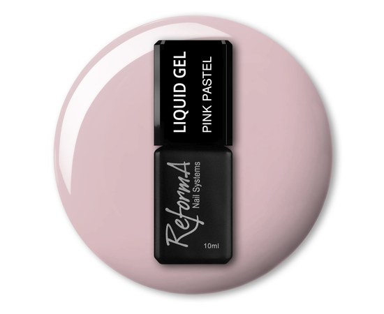 Изображение  Жидкий гель для ногтей ReformA Liquid Gel 10 мл, Pink Pastel, Объем (мл, г): 10, Цвет №: Pink Pastel