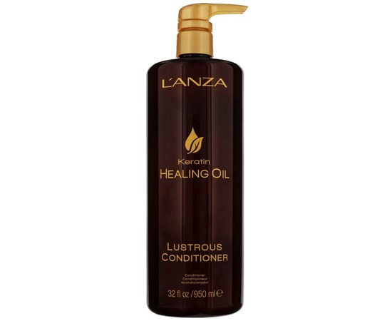 Зображення  Кондиціонер для сяйва волосся LʼANZA Keratin Healing Oil Lustrous Conditioner, 950 мл
