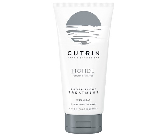 Изображение  Toning mask Silver blonde to neutralize yellow tones Cutrin Hohde Silver Blond Treatment, 200 ml, Volume (ml, g): 200, Color No.: silver blonde