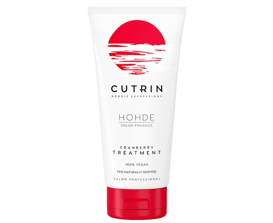 Изображение  Тонирующая маска для волос Клюква Cutrin Hohde Cranberry Treatment Mask, 200 мл, Объем (мл, г): 200, Цвет №: клюква