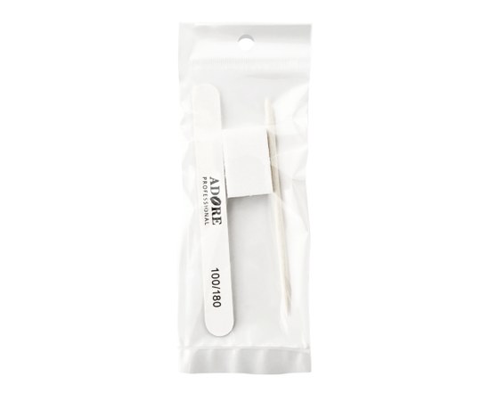 Изображение  ADORE professional disposable set for manicure #2: file + mini buff + stick