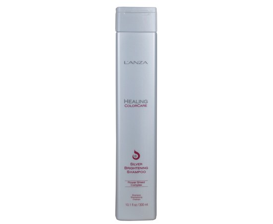 Изображение  Шампунь для устранения желтизны LʼANZA Healing ColorCare Silver Brightening Shampoo, 300 мл