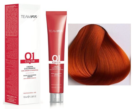 Изображение  Cream hair dye TEAM155 Color Cream (8.43 Golden chestnut light Blonde), 100 ml, Volume (ml, g): 100, Color: 8.43