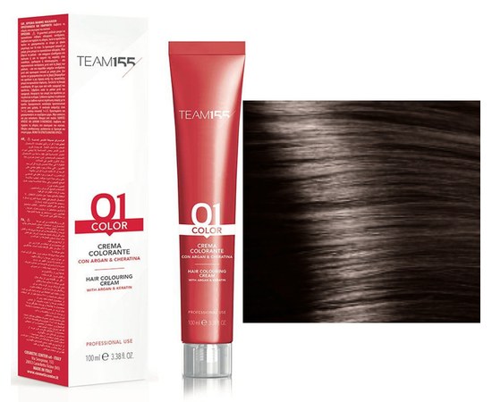 Зображення  Крем-фарба для волосся TEAM155 Color Cream (5 Світло-каштановий), 100 мл, Об'єм (мл, г): 100, Цвет №: 5