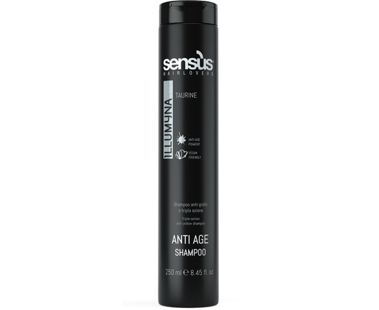 Изображение  Triple action shampoo for men Sens.ùs Shampoo Anti-Age, 250 ml