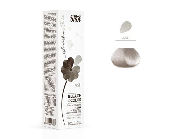 Изображение  Bleaching cream with pigment Shot Ambition Color Bleach & Color (ashy), 80 ml, Volume (ml, g): 80, Color No.: ashen