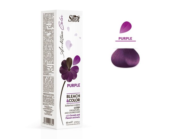 Изображение  Bleaching cream with pigment Shot Ambition Color Bleach & Color (fuchsia), 80 ml, Volume (ml, g): 80, Color No.: фуксия
