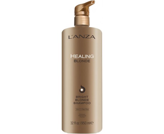 Зображення  Цілющий шампунь для натурального та знебарвленого світлого волосся LʼANZA Healing Blonde Bright Blonde Shampoo, 950 мл, Об'єм (мл, г): 950