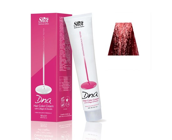 Изображение  Shot DNA Hair Color Crem (5.6 Light Chestnut Red), 100 ml, Volume (ml, g): 100, Color: 5.6