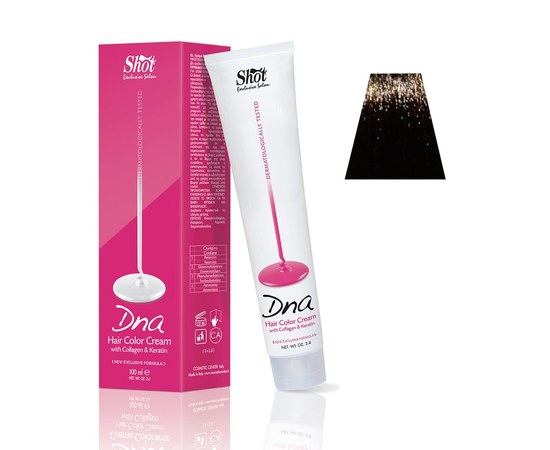 Изображение  Shot DNA Hair Color Crem (5MAT Matte light brown), 100 ml, Volume (ml, g): 100, Color No.: 5MAT