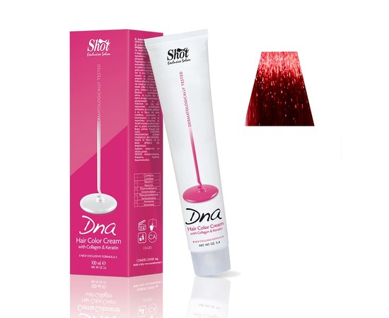 Изображение  Shot DNA Hair Color Crem (6.6 Dark Blonde Red), 100 ml, Volume (ml, g): 100, Color No.: 45083