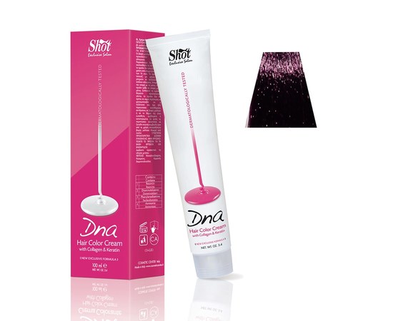 Изображение  Shot DNA Hair Color Crem (7.22 Medium blond purple intense), 100 ml, Volume (ml, g): 100, Color No.: 7.22