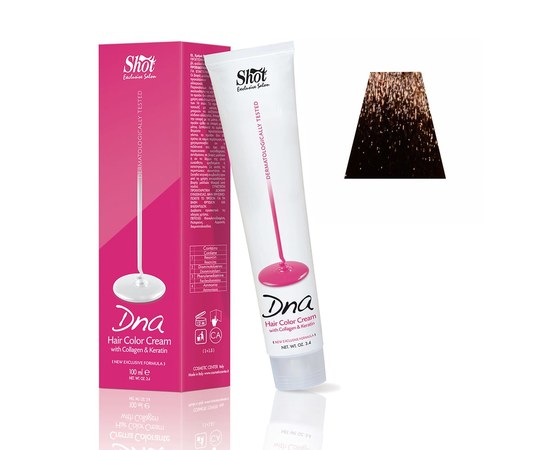 Изображение  Shot DNA Hair Color Crem (8MG Dark Nescoffee), 100 ml, Volume (ml, g): 100, Color: 8MG