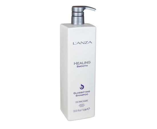 Зображення  Розгладжуючий шампунь для блиску волосся LʼANZA Healing Smooth Glossifying Shampoo, 1000 мл