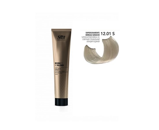 Изображение  Shot Born To Be BLOND Hair Color Cream (12.01S Northern special icy blonde), 100 ml, Volume (ml, g): 100, Color No.: 12.01S